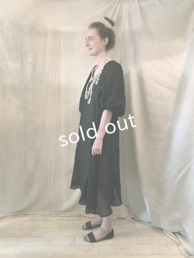 画像13: [pollenbienco] バルーン袖のＡラインワンピース／off white