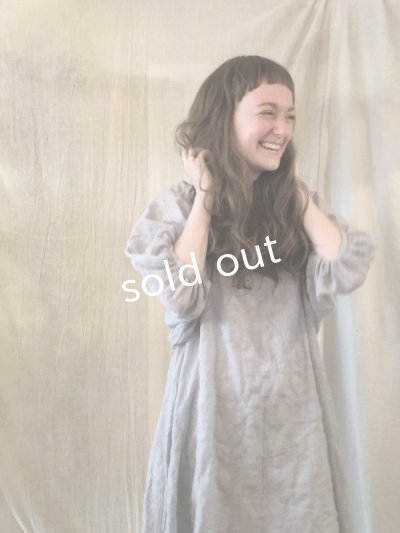 画像15: [pollenbienco] バルーン袖のＡラインワンピース／off white