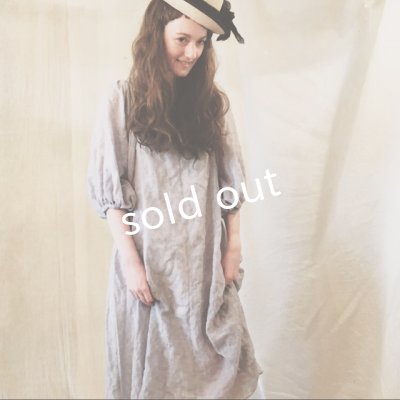 画像5: [pollenbienco] バルーン袖のＡラインワンピース／off white