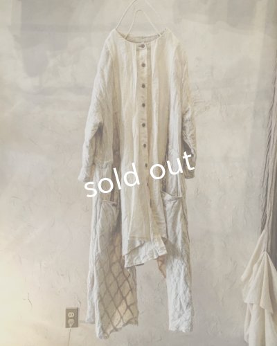 画像9: pollenbienco/マルシェワンピース・生成りと紅茶