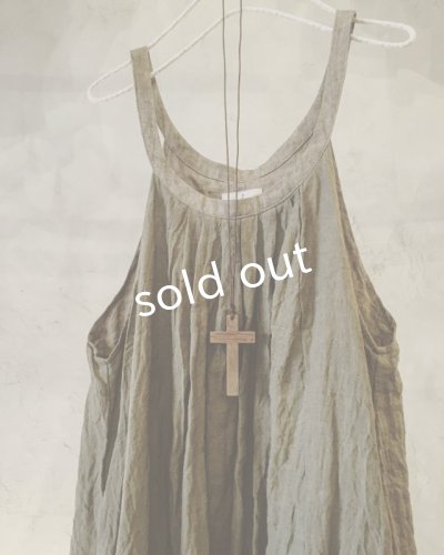 画像3: pollenbienco／リバーシブルギャザーワンピース・若草