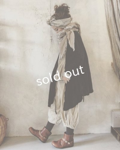 画像3: pollenbienco/ソフトヘリンボーン・サルエルパンツ