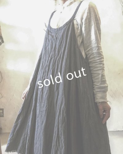 画像15: pollenbienco／リバーシブルギャザーワンピース・生成りとグレー