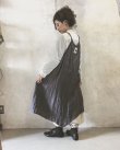 画像12: pollenbienco／リバーシブルギャザーワンピース・生成りとグレー (12)