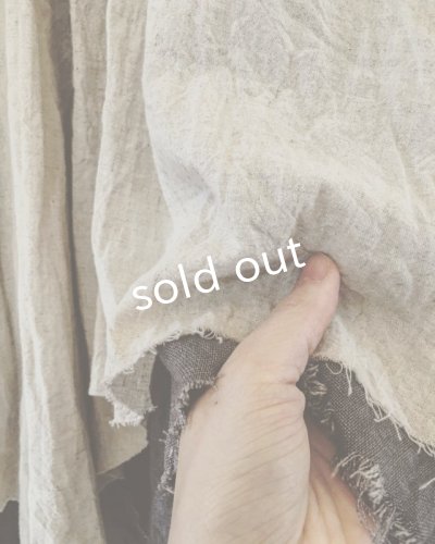 画像5: pollenbienco／リバーシブルギャザーワンピース・生成りとグレー