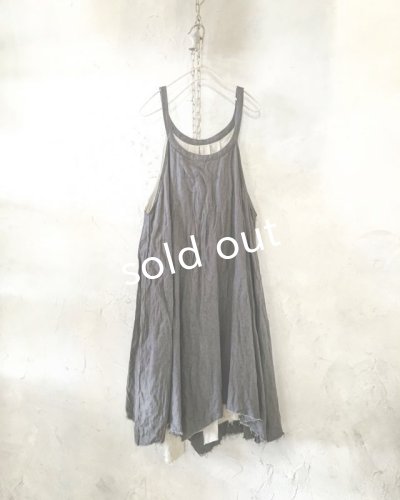 画像6: pollenbienco／リバーシブルギャザーワンピース・生成りとグレー