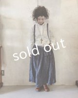 再入荷　pollenbienco／ デニムサスペンダー２wayスカート