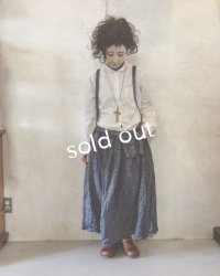 再入荷　pollenbienco／ デニムサスペンダー２wayスカート