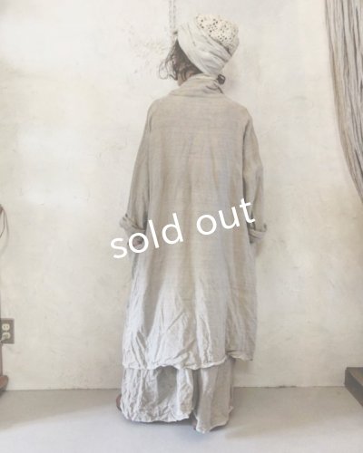 画像3: 再入荷 pollenbienco/リトアニアリネン・羽織り