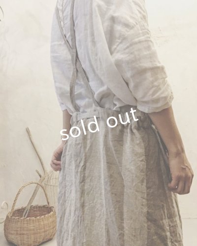 画像9: pollenbienco／種蒔のエプロン・ストライプリネン