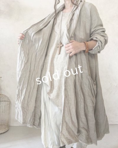 画像6: 再入荷 pollenbienco/リトアニアリネン・羽織り