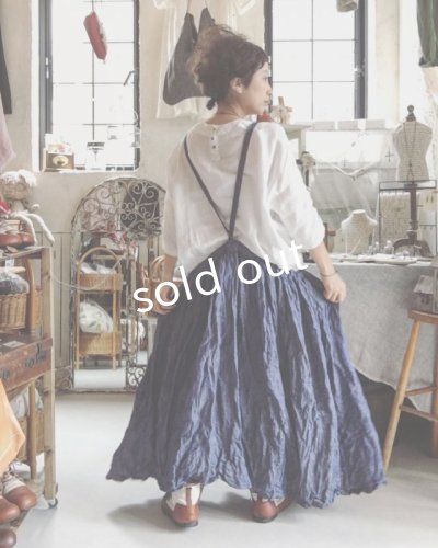 画像9: pollenbienco/デニムリネン・エプロンワンピース