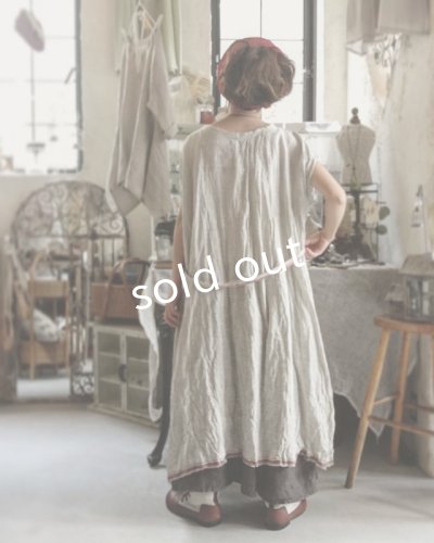 画像9: pollenbienco/種蒔のポケットワンピース・赤ライン