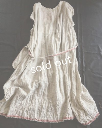 画像5: pollenbienco/種蒔のポケットワンピース・赤ライン