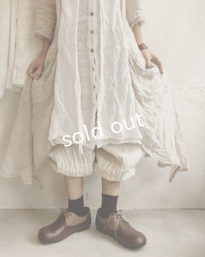 画像9: pollenbienco/ダブルガーゼギャザーパンツ ・オフ