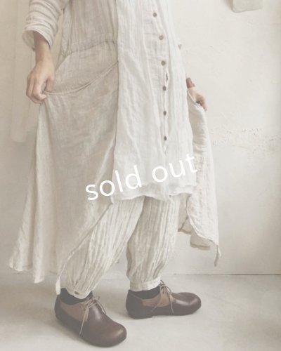 画像10: pollenbienco/ダブルガーゼギャザーパンツ ・オフ
