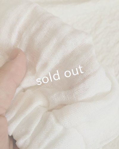 画像7: pollenbienco/ダブルガーゼギャザーパンツ ・オフ