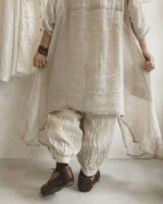 画像11: pollenbienco／ダブルガーゼギャザーパンツ ・オフ (11)