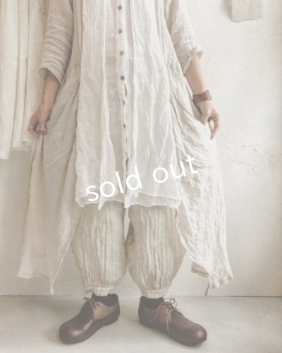 画像8: pollenbienco/ダブルガーゼギャザーパンツ ・オフ
