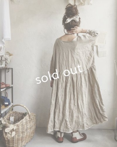 画像7: pollenbienco/そばかずリネン切り替えワンピース
