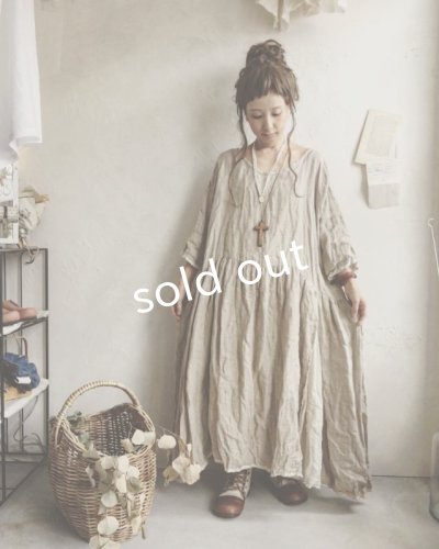 画像5: pollenbienco/そばかずリネン切り替えワンピース