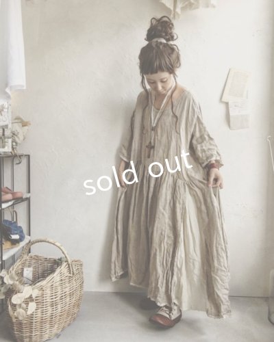画像8: pollenbienco/そばかずリネン切り替えワンピース