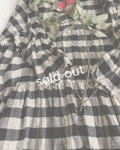 画像3: pollenbienco/ブラックギンガムチェック・ワンピース