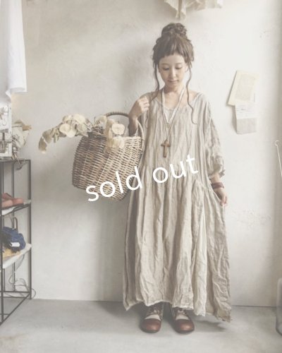 画像9: pollenbienco/そばかずリネン切り替えワンピース