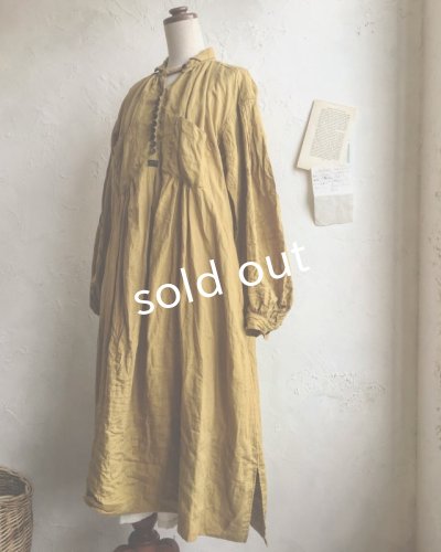 画像8: HALLELUJAH／1890's Bourgeron　1890年代　羊飼いシャツワンピース・Ocher