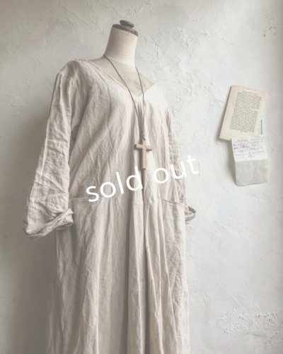 画像5: HALLELUJAH/Robe de femme de chambre 小間使いローブ・Flax