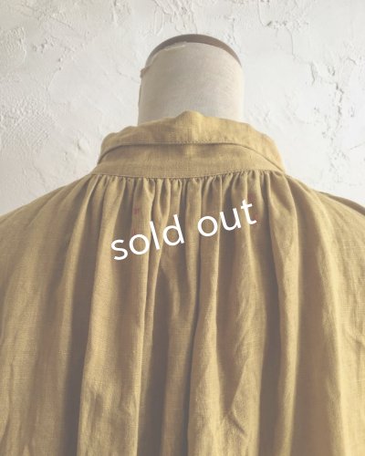 画像12: HALLELUJAH／1890's Bourgeron　1890年代　羊飼いシャツワンピース・Ocher