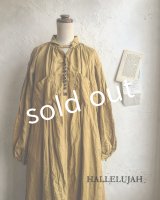 HALLELUJAH／1890's Bourgeron　1890年代　羊飼いシャツワンピース・Ocher