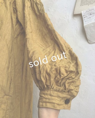 画像6: HALLELUJAH／1890's Bourgeron　1890年代　羊飼いシャツワンピース・Ocher