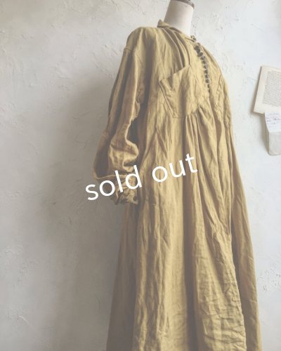 画像11: HALLELUJAH／1890's Bourgeron　1890年代　羊飼いシャツワンピース・Ocher