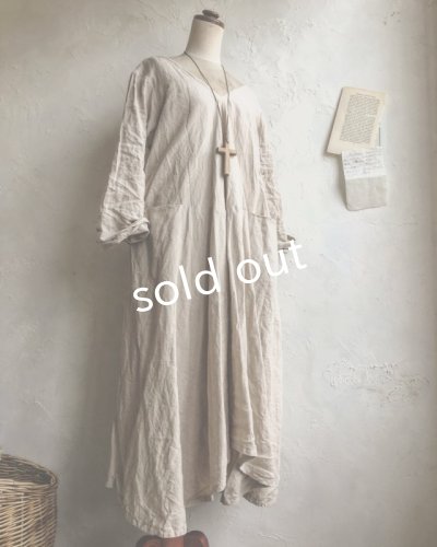 画像4: HALLELUJAH/Robe de femme de chambre 小間使いローブ・Flax