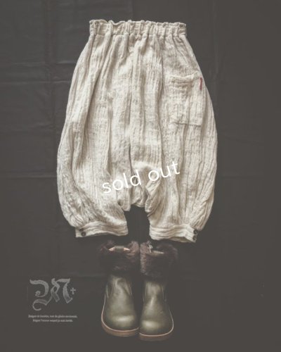 画像1: 再入荷　MARCHE' DE SOEUR／ふわくしゅリネンウール・たぽパンツ