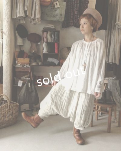画像7: 再入荷 MARCHE' DE SOEUR/ふわくしゅリネンウール・たぽパンツ