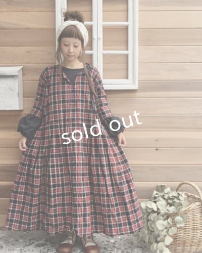 画像6: MARCHE' DE SOEUR/赤チェックワンピース