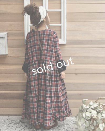 画像8: MARCHE' DE SOEUR/赤チェックワンピース