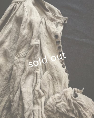 画像12: HALLELUJAH/1890's Bourgeron 1890年代 羊飼いシャツワンピース・indigo