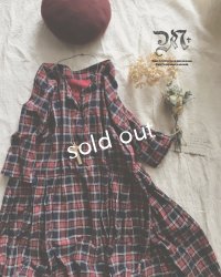 MARCHE' DE SOEUR／赤チェックワンピース