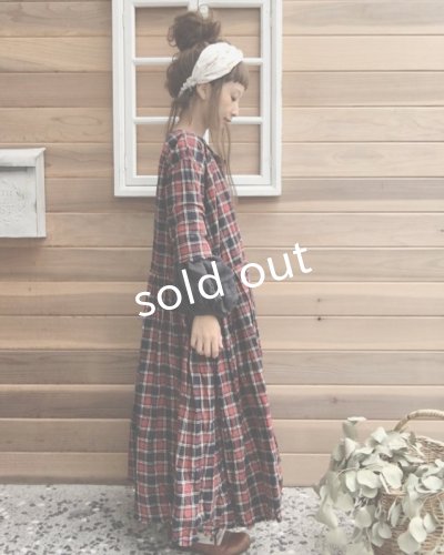 画像7: MARCHE' DE SOEUR/赤チェックワンピース