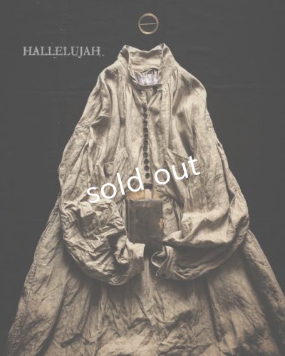 画像9: HALLELUJAH/1890's Bourgeron 1890年代 羊飼いシャツワンピース・indigo