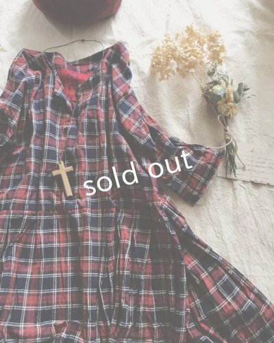 画像3: MARCHE' DE SOEUR/赤チェックワンピース
