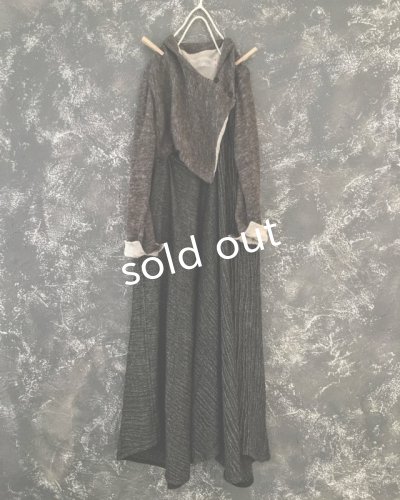 画像11: HALLELUJAH/Robe de femme de chambre no.5 小間使いローブ Black//Charcoal