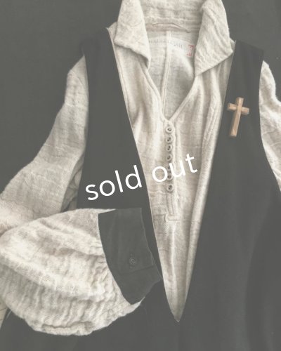 画像3: HALLELUJAH／Robe de femme de chambre no.4 小間使いローブ　Black