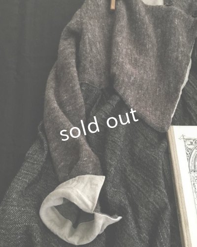 画像4: HALLELUJAH/Robe de femme de chambre no.5 小間使いローブ Black//Charcoal