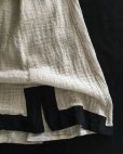 画像9: HALLELUJAH／”ノマドドレス”遊牧民のワンピース　Off white/Black