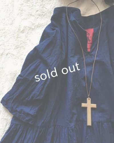 画像3: MARCHE' DE SOEUR/ギャザーワンピース・インディゴ