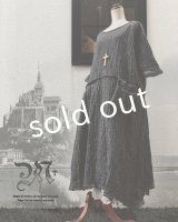 MARCHE' DE SOEUR／リネンウールワンピース・ブラック